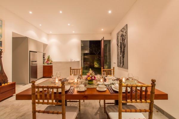 Dining Table And Kitchen Area