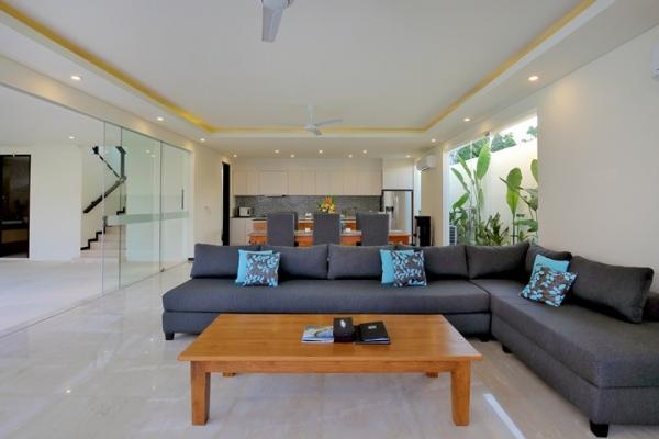 Indoor Airconditioned Living Room And L Shape Sofa