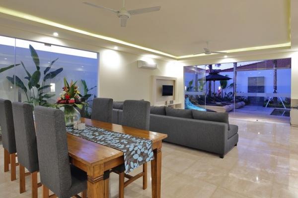 Dining And Living Room Facing To The Pool