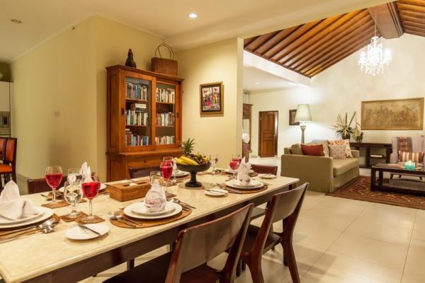 Dining Area Connecting Living Area And Library