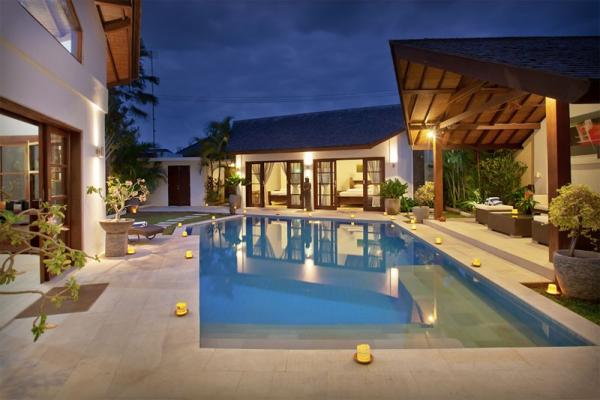 Pool Area At Night