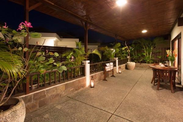 Villa Balcony At Night