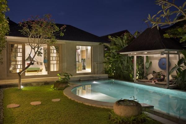 View Of Bedroom From The Garden At Night