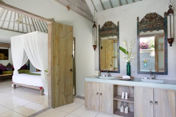 Twin Sink And Mirror At Ensuite Master Bathroom