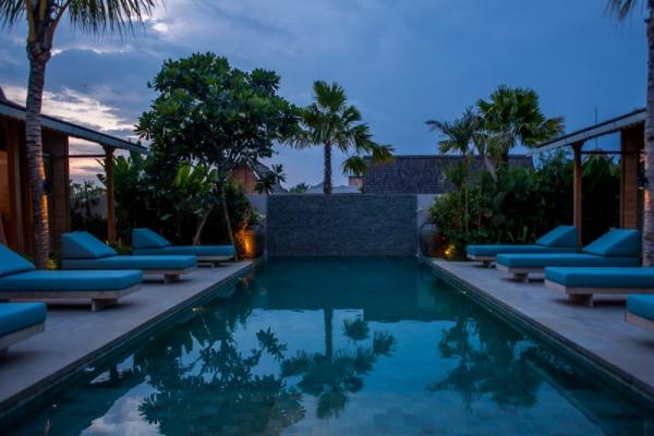 Swimming Pool At Night