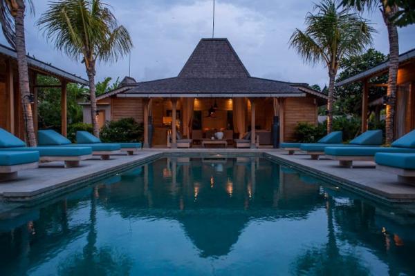 Swimming Pool At Dusk