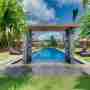 Lap Size Swimming Pool And Rain Pergola